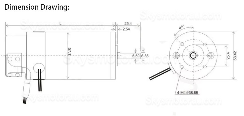 24V 60W &Phi;58mm DC Brush Servo Motor & Driver Kit 58JZS0630AS+MACA706 0.72N.m 3000RPM